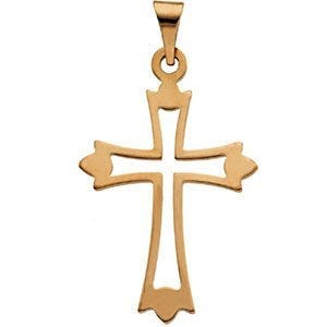 14K Gold Cross Pendant