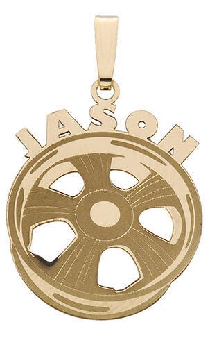 Custom Racing Rim Pendant w/ Name