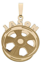 Custom Racing Rim Pendant w/ Name