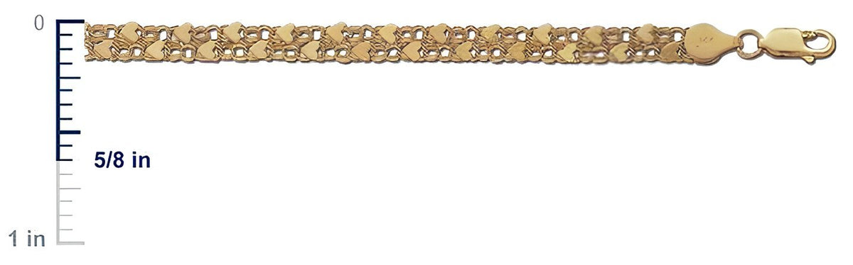 14K Yellow Gold Charm Bracelet