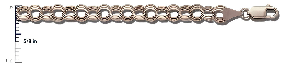 14K White Gold Charm Bracelet