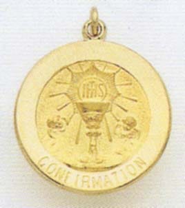 14K Gold Confirmation Medal
