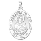 Saint Margaret Of Scotland Oval Medal