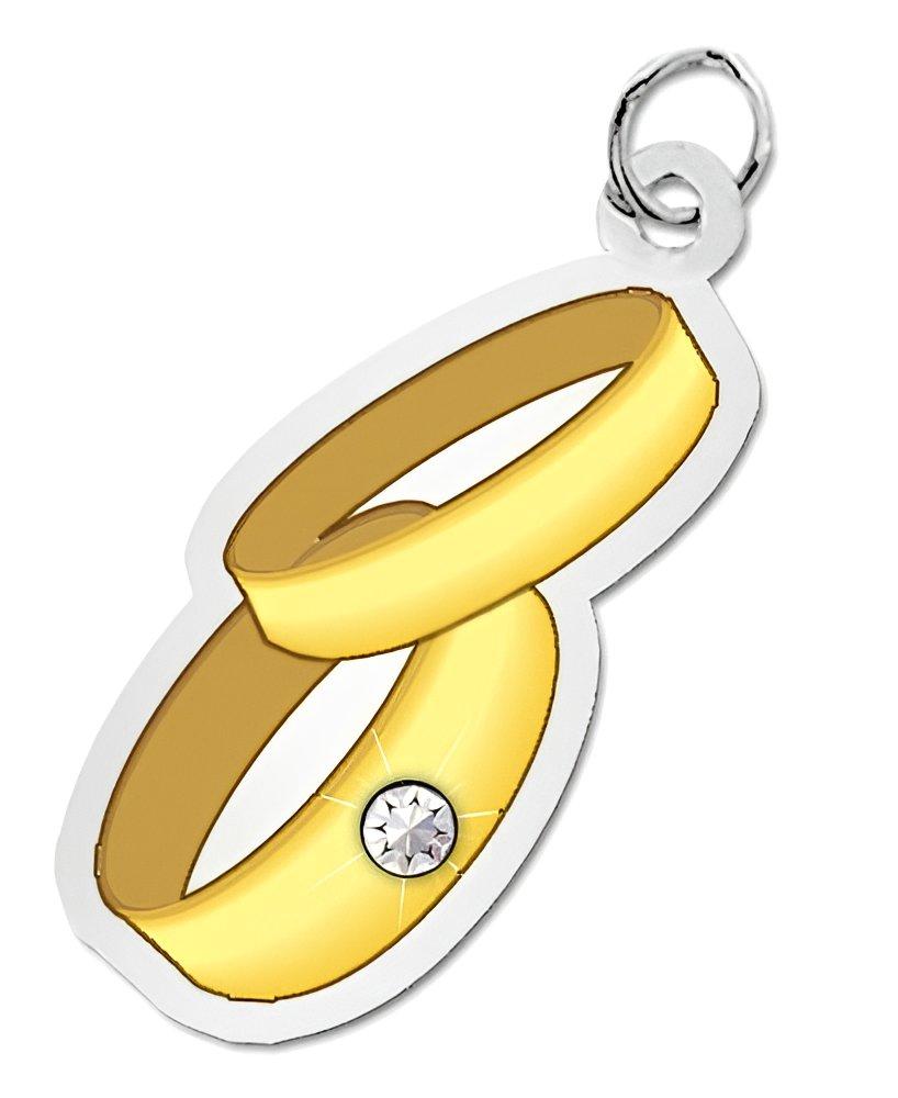 Wedding Rings Charm | PicturesOnGold.com