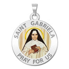 Saint Gabriela Round Color Religious Medal