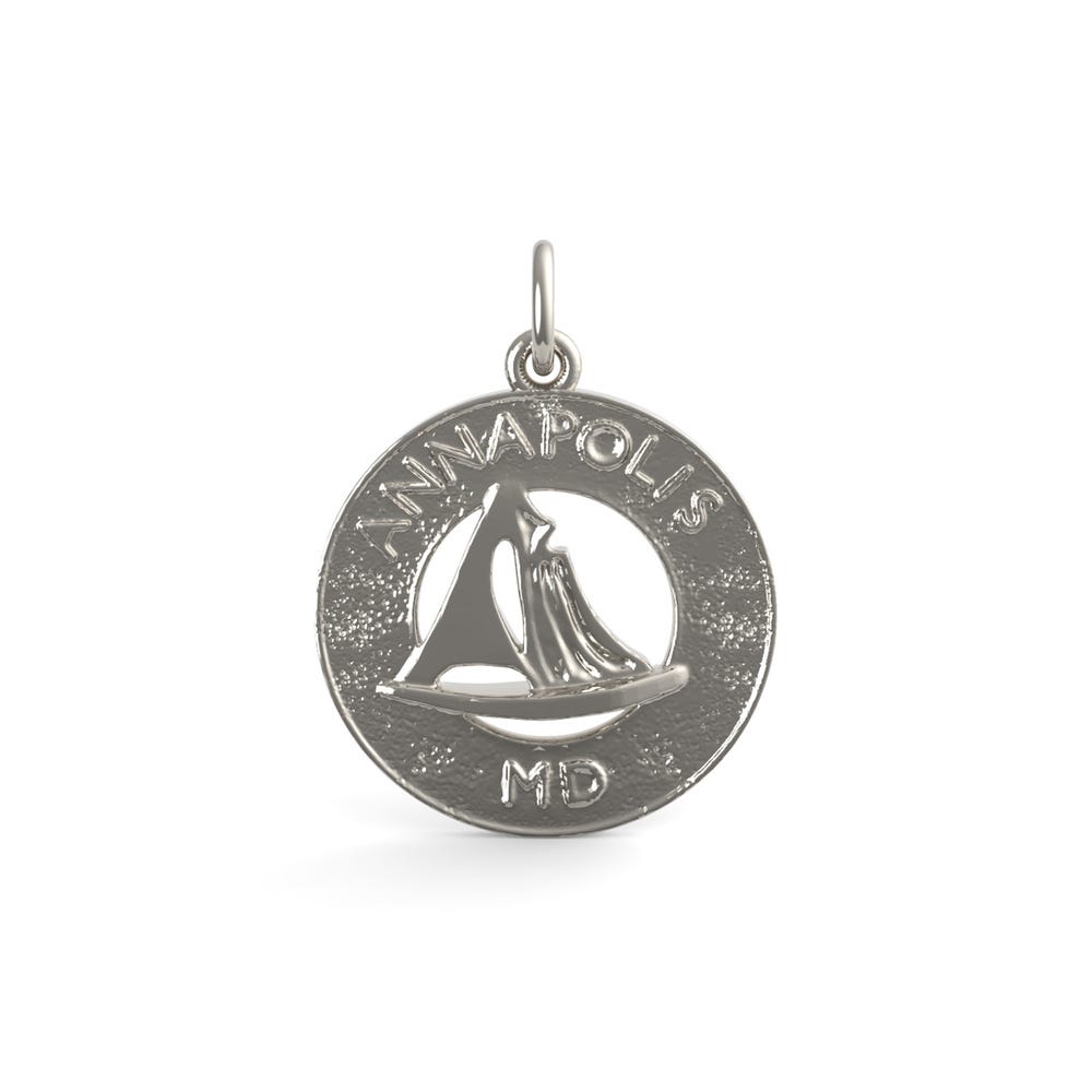 Annapolis Md Sailboat Ring Charm(Style 5159)
