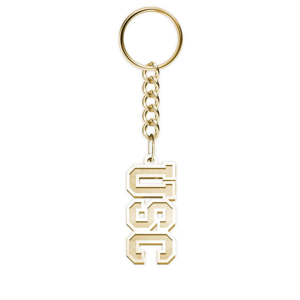 Usc Block Key Chain