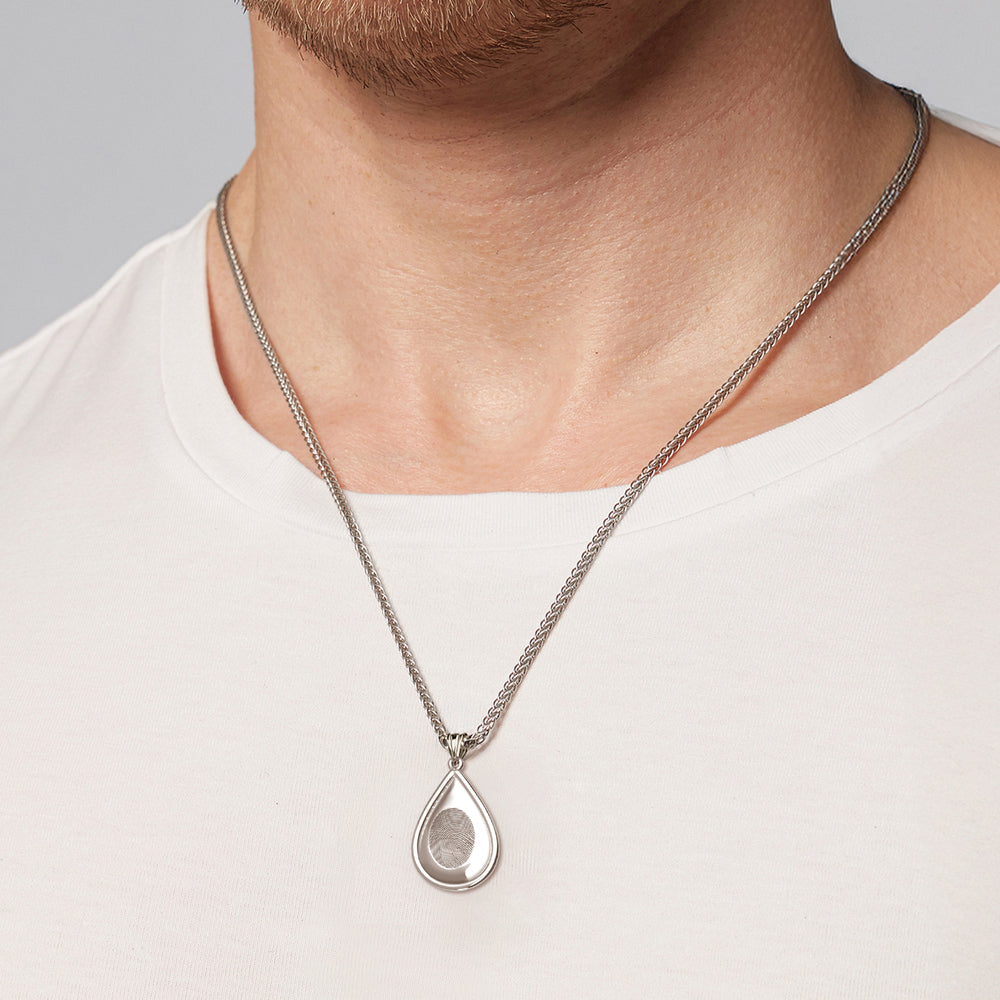 3D Teardrop Shape with Fingerprint