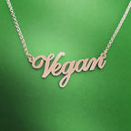 Vegan Necklace with 18 Inch Chain