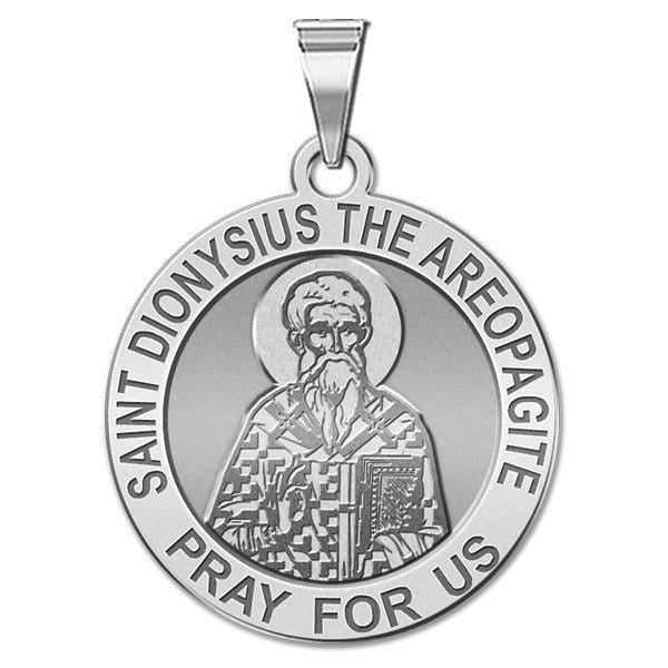 Saint Dionysius the Areopagite Round Religious Medal