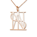 Geometrical Name Necklace