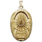Personalized California Selma Police Badge with Your Rank and Number