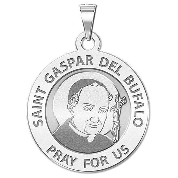 Saint Gaspar Del Bufalo Round Religious Medal