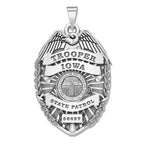 Personalized Iowa Trooper Police Badge with Your Rank, Department and Number