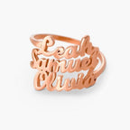 Personalized Script Name Ring
