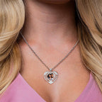 Heart Photo Pendant with Two Names (Cut Out)
