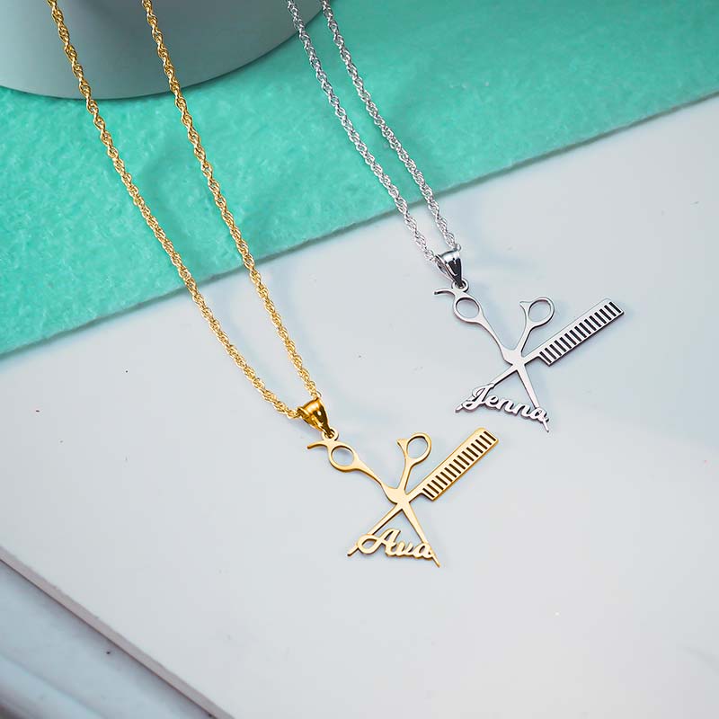Personalized Hairdresser's Name Necklace