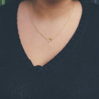 Petite Round Photo Engraved Necklace