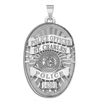 Personalized Oval Shape Missouri Police Badge with Your Rank, Number & Department