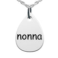 Nonna Teardrop Shaped Charm
