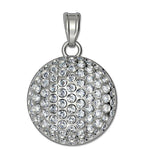 Engravable Diamond Studded Golf Ball Disc Medal