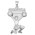 Custom Cheerleader Charm or Charm or Pendant
