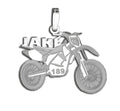 Custom Motocross Bike Charm or Pendant with Name & Number