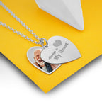 Always In My Heart Heart Swivel Photo Pendant