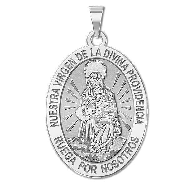 Nuestra Vigen De La Divina Providencia Oval Medal