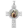 Saint Theresa Cross Religious Medal "Color"