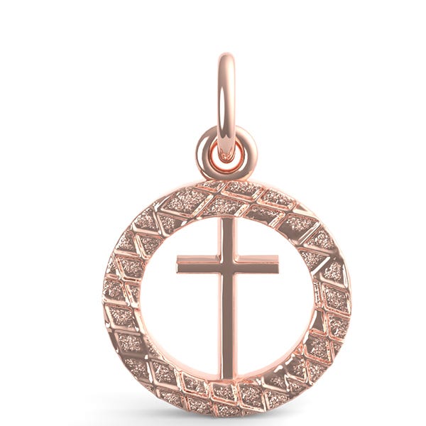 Diamond Cut Border Cross