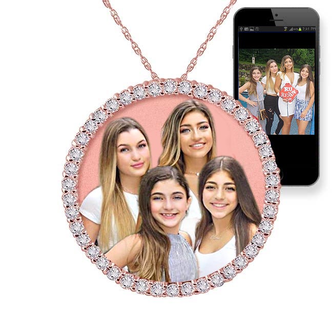 Circle of Life Pendant with Cubic Zirconia Stones