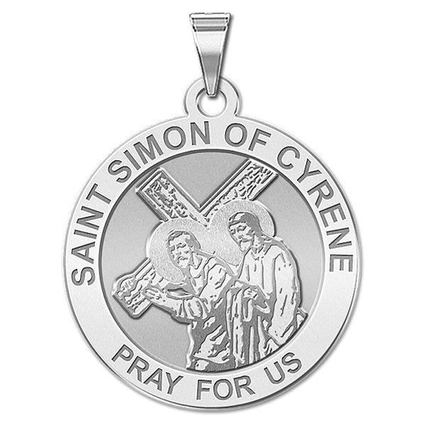 Saint Simon Of Cyrene Religious Medal