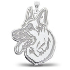 German Shepherd Dog Portrait Charm or Pendant
