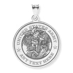 Saint Michael Us Army Round Religious Medal