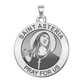 Saint Asteria Round Religious Medal