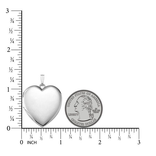 Large Heart Photo Locket