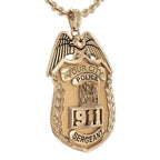 Personalized Sergeant Badge with Your Number & Department