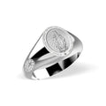 Miraculous Medal Virgin Mary Signet Ring