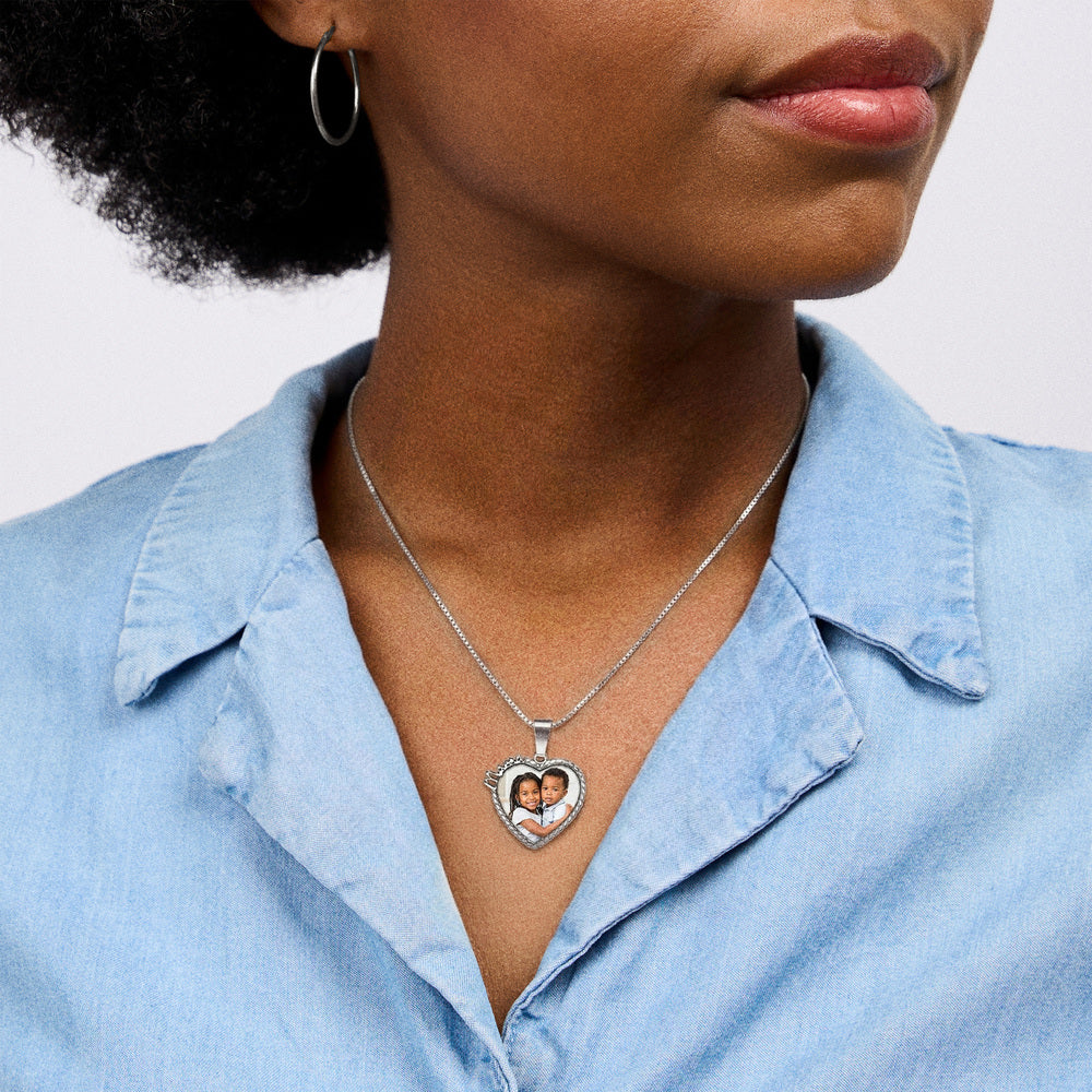 Mama Rope Frame Photo Pendant- Includes Chain