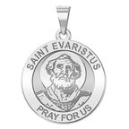 Saint Evaristus Round Religious Medal