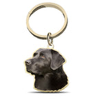 Black Labrador Retriever Color Dog Key Chain