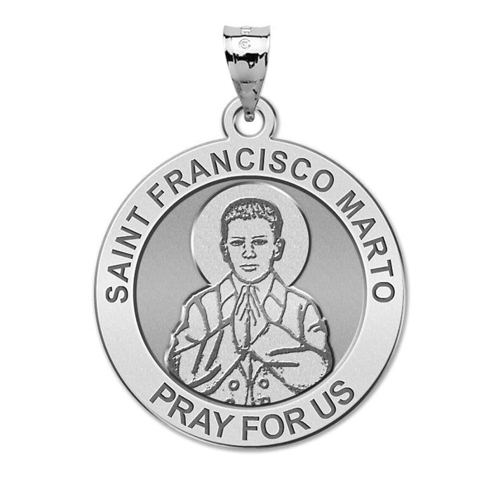 Saint Francisco Marto Round Religious Medal
