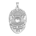 Personalized North Carolina Oval Shaped Police Badge with Your Name, Rank, Number & Department