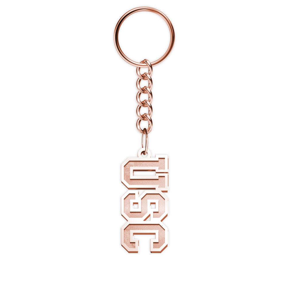 Usc Block Key Chain