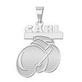 Custom Boxing Charm or  Pendant w/ Name