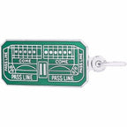 Craps Table Grn Pnt Engravable