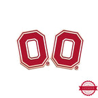 Pair of Color Enamel Ohio State O Logo Cuff Links