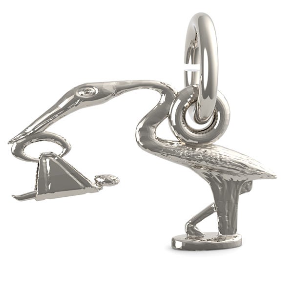 Stork Charm
