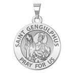 Saint Gengulphus Round Religious Medal